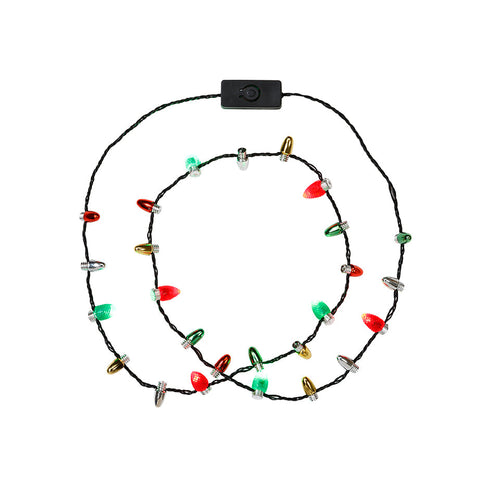 Talking Tables Light Up LED Christmas Necklace
