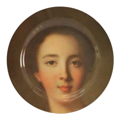 Portrait Melamine Plate Nattier