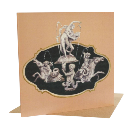 Fountain Fun note card by Dog & Dome