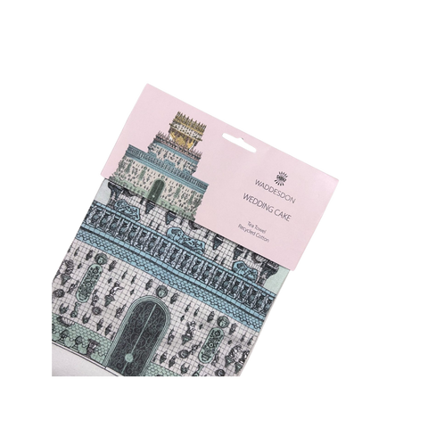 Wedding Cake tea towel by Katherine Jones