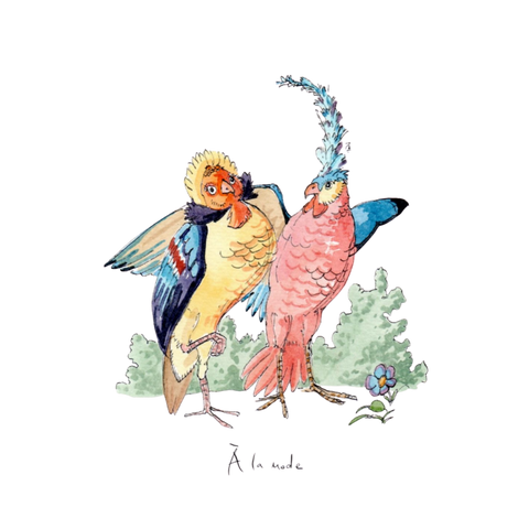 À la mode greeting card (single)