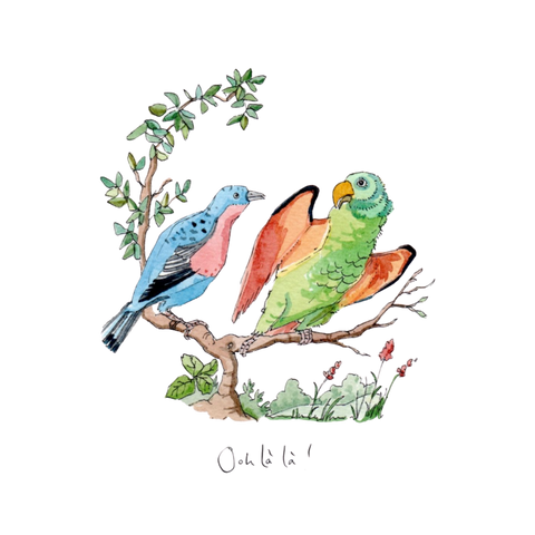 Ooh là là! greeting card (single)