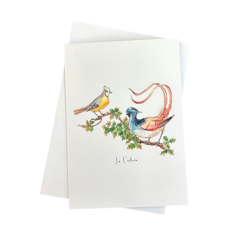 Je t’adore greeting card (single)