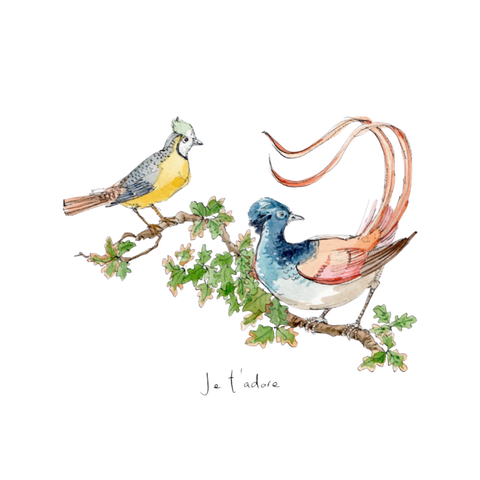 Je t’adore greeting card (single)