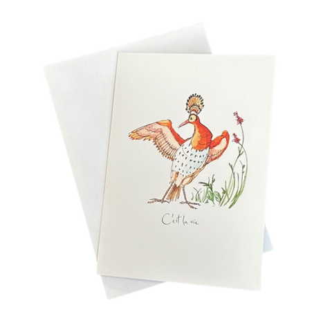 C’est la vie greeting card (single)