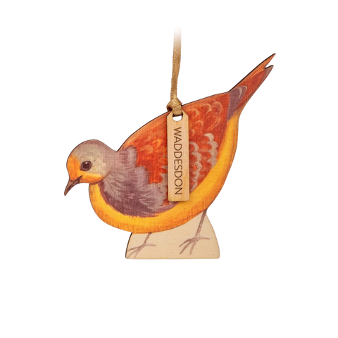 Wooden Emerald Dove Decoration by Dog & Dome