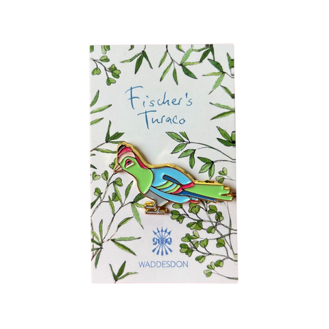Fischer’s Turaco Enamel Pin Badge