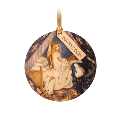 Wooden Sleeping Beauty Decoration