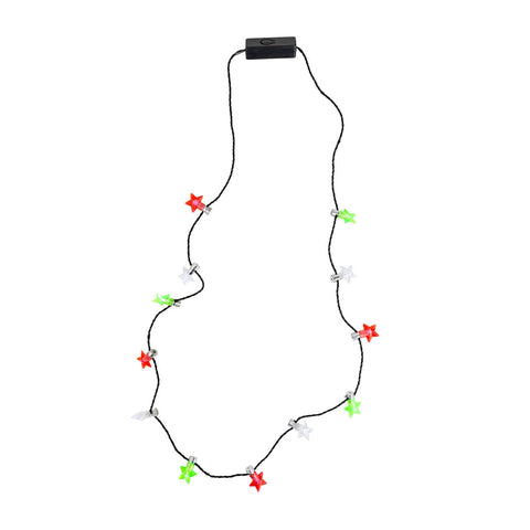 Talking Tables Light Up LED Festive Star Necklace